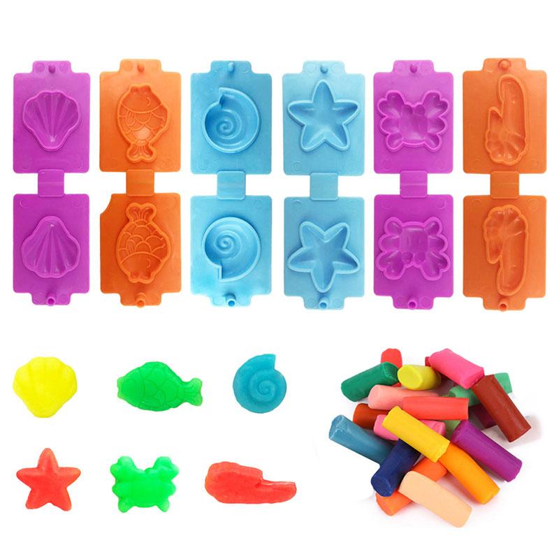 Play Dough Accessories Set for Kids Playdough Tools with Various Plastic Molds Rolling Pins Cutters Clay Model for Children Kids