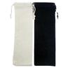 Stainless Steel Cutlery Drawstring Bag - Velvet/Cotton & Linen, Ready for Logo.