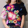 Women's T-shirt Round Neck Casual Top Harajuku Short Sleeved Shirt