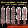 Male Masturbation Penis Pleasure Airplane Cup Device Soft Transparent Pocket Vaginal Sleeve Training Adult Pornographic Sex Toys