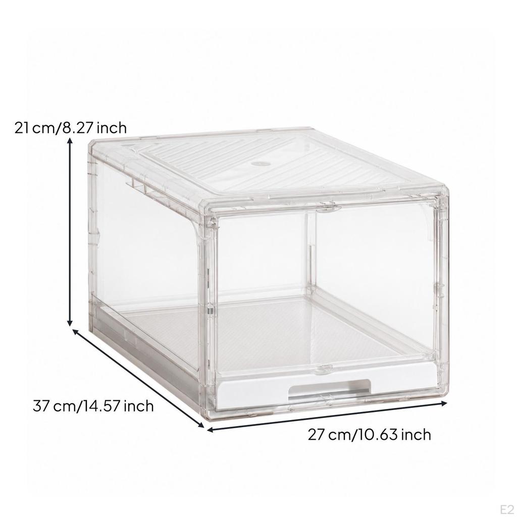 Klare Schubladen-Aufbewahrungsbox | Transparent, Stapelbar, Ausziehbare Schublade mit Deckel, für