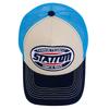 Unisex Baseballkappe Classic STATION Buchstabenmuster Mesh Cap Herren und Damen Atmungsaktive Streetwear Sommer Trucker Hat