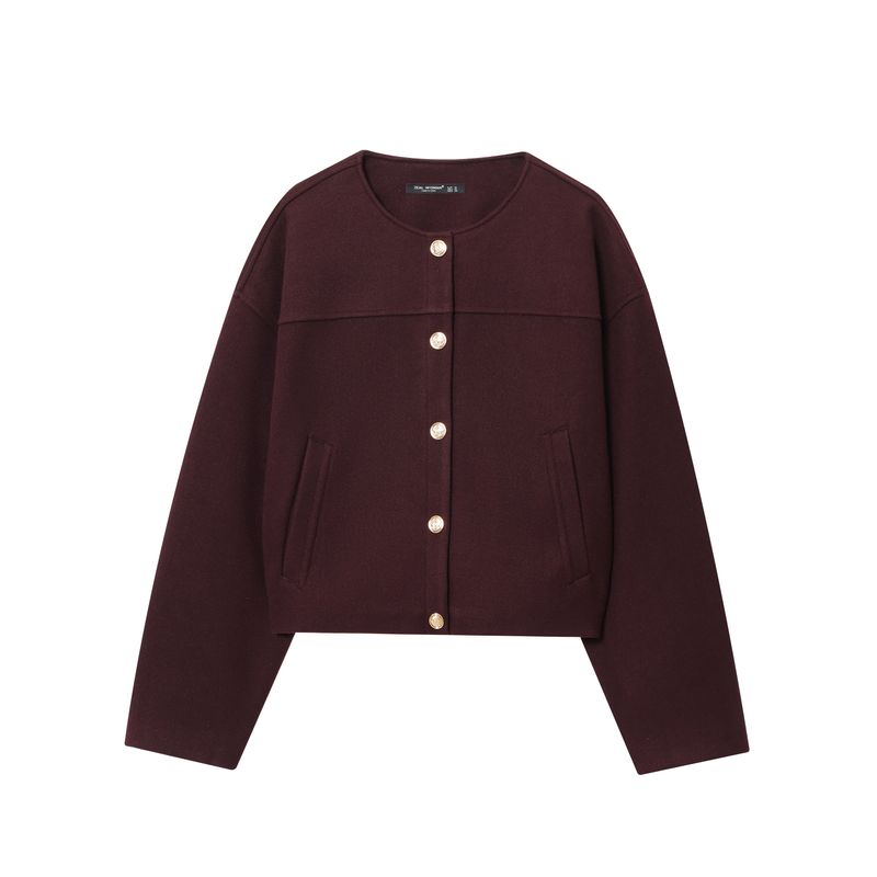 

Kaslead New Women clothes Western Style Fashion Gold Button Soft Jacket 3046083 681 Picture Color L