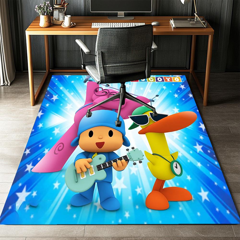Pocoyo Printed Carpet,Rug,for Office Chair Living Room Bedroom Kitchen Room Decor Gifts.