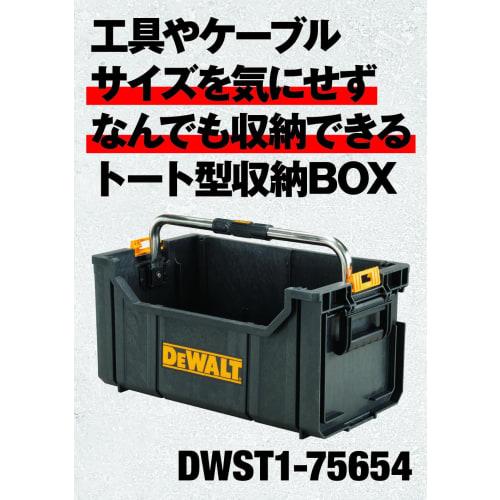 DeWalt Tough System Toolbox, Tote-Type Storage Box, DS280, Easy To Carry, Long Handle, Stackable Storage, DWST1-75654