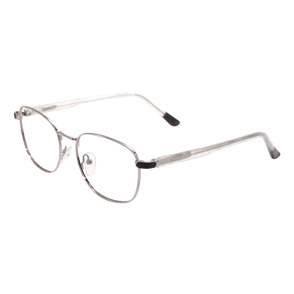Vintage Metal Oval Glasses Frame Medium Size Full Rim Square Spectacle With Spring Hinge For Optical Prescription Lenses