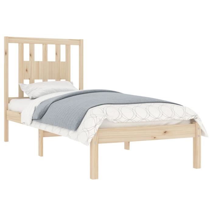 VidaXL Bed Frames Solid Wood 90x190 Cm Single 3104028