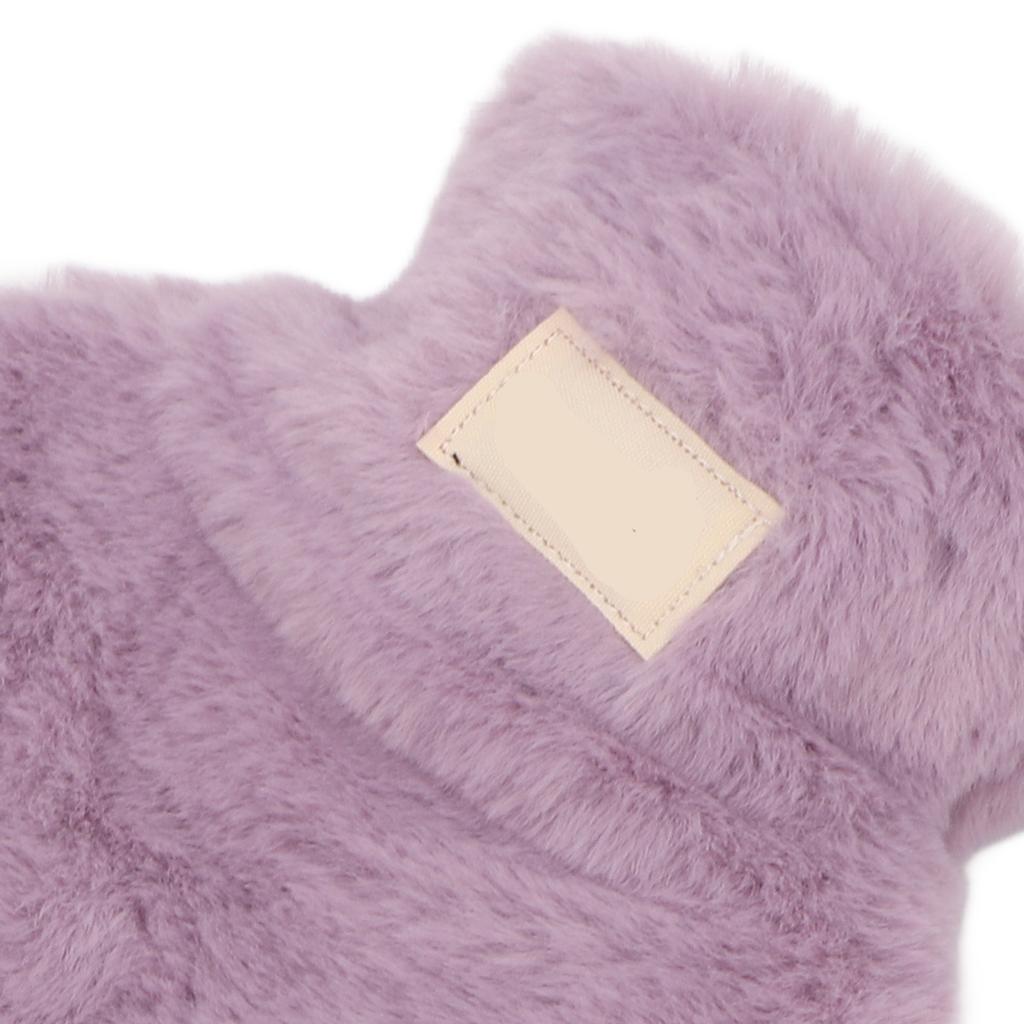 PVC Hot Water Bag with Soft Plush Cover Leakproof Winter Warm Bed Warmer Water Bag 1000ml