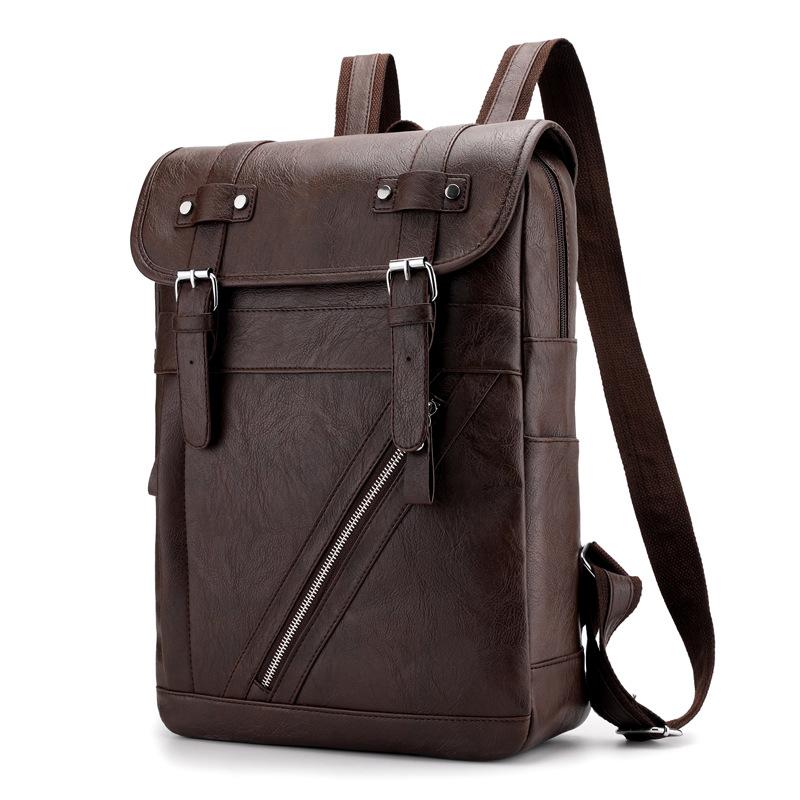 Men's Backpack Leisure Travel Large Capacity Men's Bag Korean Style Urban Street Outdoor Activities Bag Cover Backpack