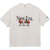 New Era Loose Fit Crew Neck Short Sleeve T-Shirt Unisex Tops Oatmeal 14536506