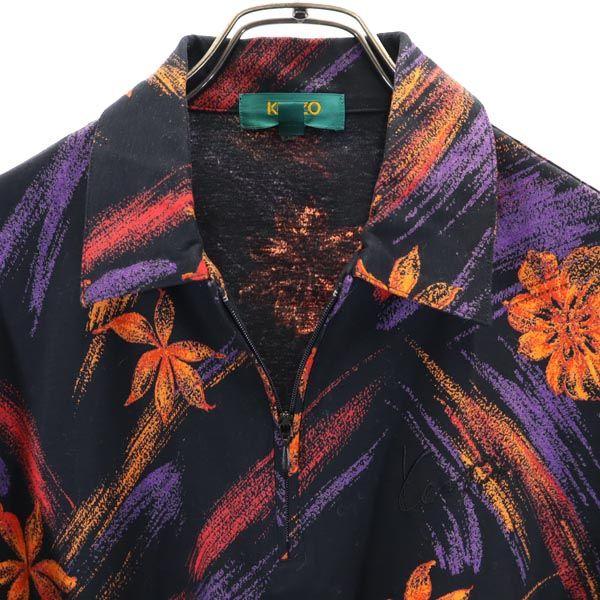 KENZO Golf Made in Japan Overall handle Long sleeve Half zip Polo shirt Women Used