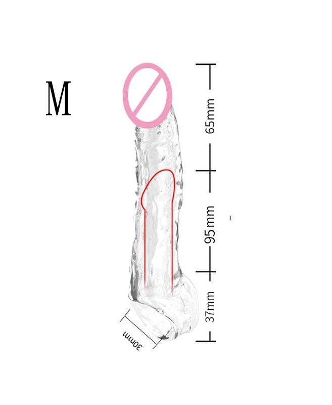 Men's Penis Extend Sleeve - Reusable Delay Ejaculation Sex Toy, Enhancer for Adult Intimacy