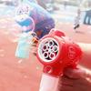 Electric Bubble Machine Flashing Light Music for Children, Automatic Bubble Blower Soap Water Bubbles Maker Kid Gift Outdoor Toy