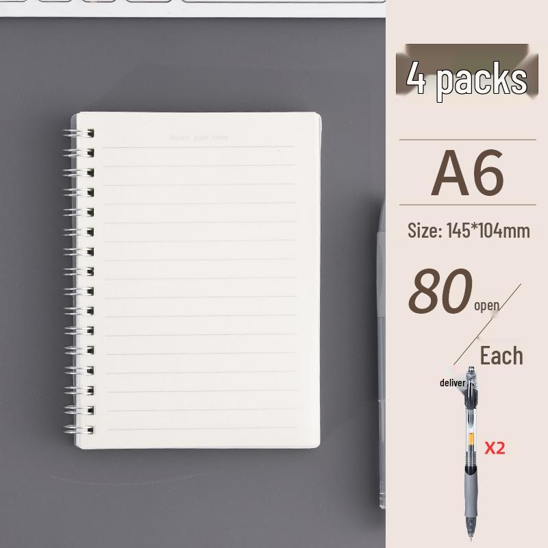 Student Notebook Set: A5 & B5 Thick Ruled Notebooks with Pocket Notepad