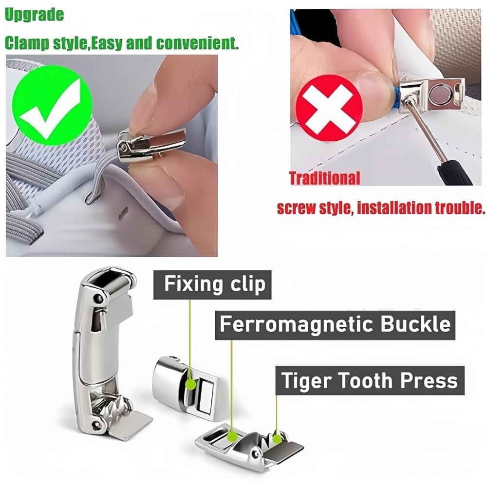 New No Tie Shoe Laces Press Lock 8MM Wide Flats Sports Running Shoe Elastic Shoe Laces Without Ties Lock for Kids Adult Shoes