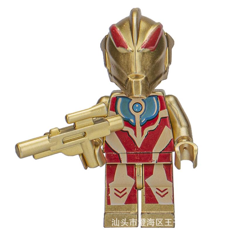 Ninja Warrior Superhero Doll With Weapon Single Building Block Assembly Toy