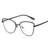 Metal Frame Cat Eye Eyeglass Diamond Bordered Anti Blue Light Glasses Fashionable Vintage Women Eyewear