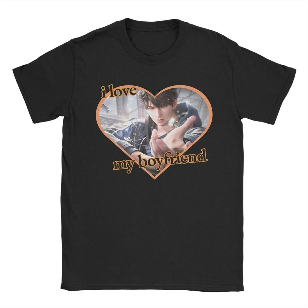 Men T-Shirt Love And Deepspace Rafayel Caleb Zayne Vintage 100% Cotton Tee Shirt Short Sleeve T Shirt Round Neck Clothes 4XL 5XL