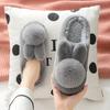 Women'S Winter Plush Rabbit Ear Indoor Cotton Mop Thick Soft Sole Slides Men Women Indoor Floor Flat Home Non-Slip Shoes