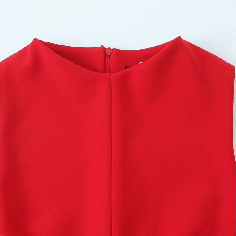 Kaslead New Arrival Women's Clothing Fashion Style Fashion Silm Three Colors Short Sleeveless Dress 1058151