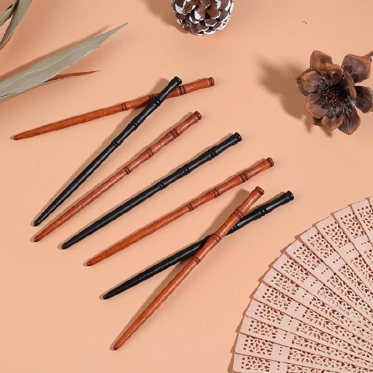 12pcs Bacchette per Capelli in Legno con Design Bacchette Ornamento per Capelli Fermaglio per Capelli per Occasioni Formali Evento Culturale Vestirsi