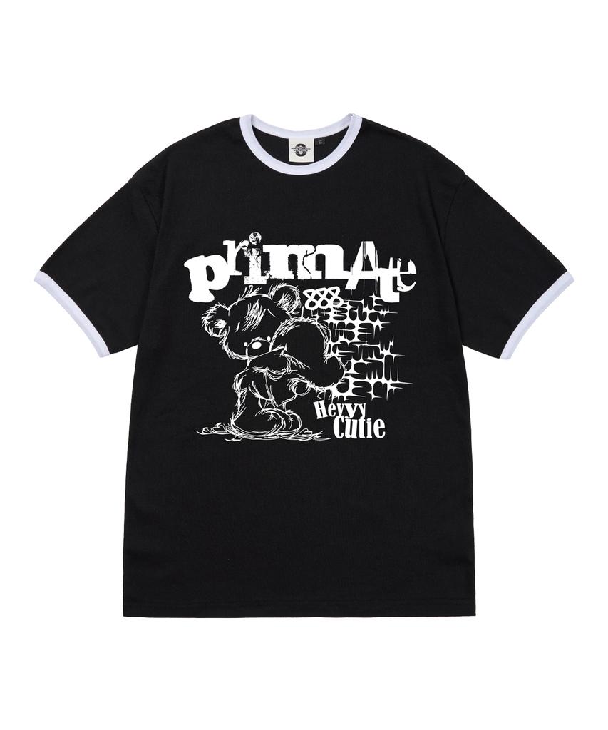 PRIMATE Lily Women'S Fleece Ringer Short Sleeve T-Shirt 5 Colors