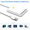 USB 2.0 Smart Card Reader Support Hot Swap Memory for ID Bank SIM CAC ID Card Cloner Connector Adapter for Windows 7/8/8.1/10