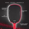 Paletă de Pickleball Integrată Termoformată din Carbon T700 Mat de 16mm, Co-proiectată de Celebrități, pentru Antrenament Pro Match