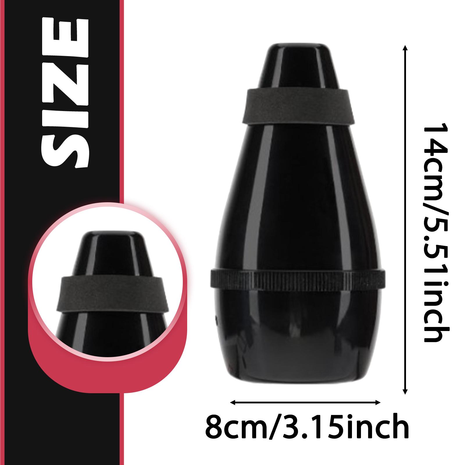 

1Pcs BB Trumpet Mute Musical Instrument Trumpet Sound Weaken Accessories for Trumpet Beginners Stage Performance чорний
