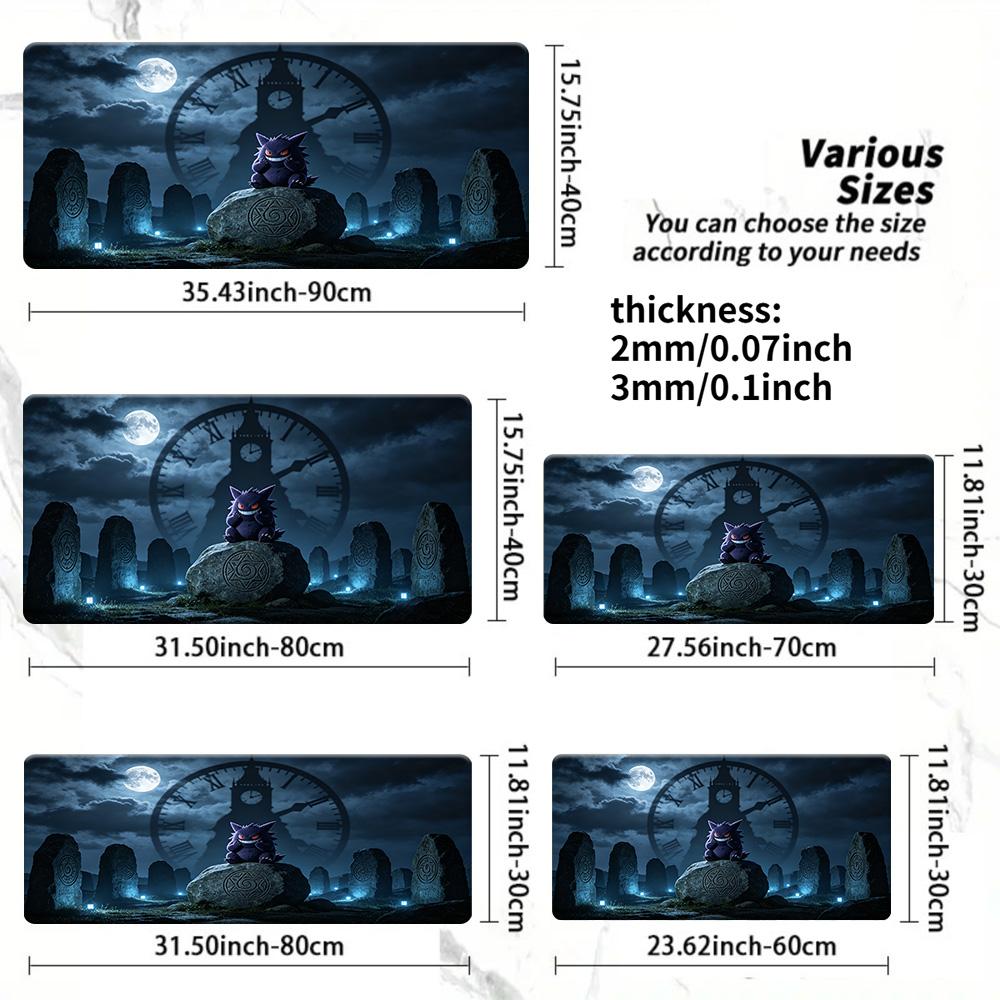 Snorlax Desert Stream Gaming Desk Mat NonSlip Washable Mouse Pad 30x80x0.2cm