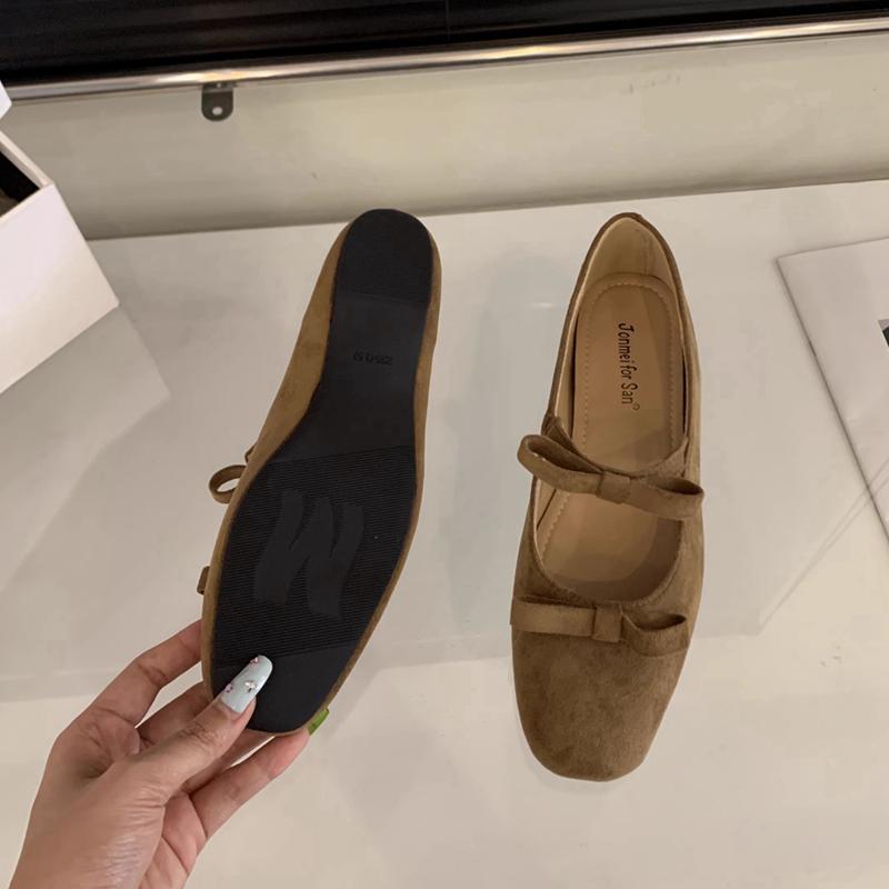 

Fashion SUOJIALUN 2025 Autumn New Brand Women Flat Shoes Fashion Bow-knot Round Toe Ladies Mary Jane Shoes Soft Flat Heel Boat Shoes 35 коричневый