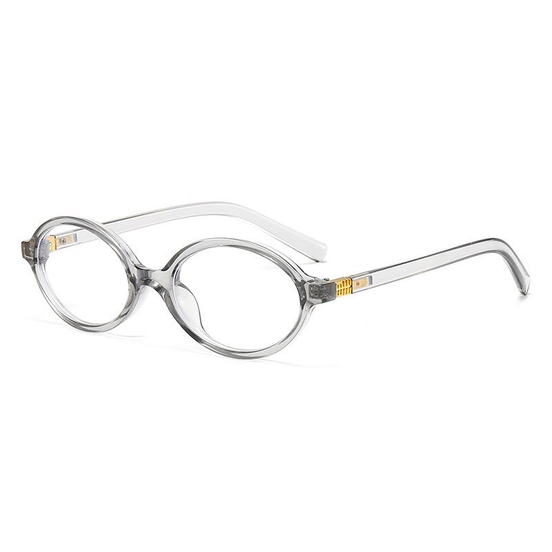 2025 Glasses Frame Nerd Oval Fashion Flat Mirror  Version Versatile Plain Faced Women's