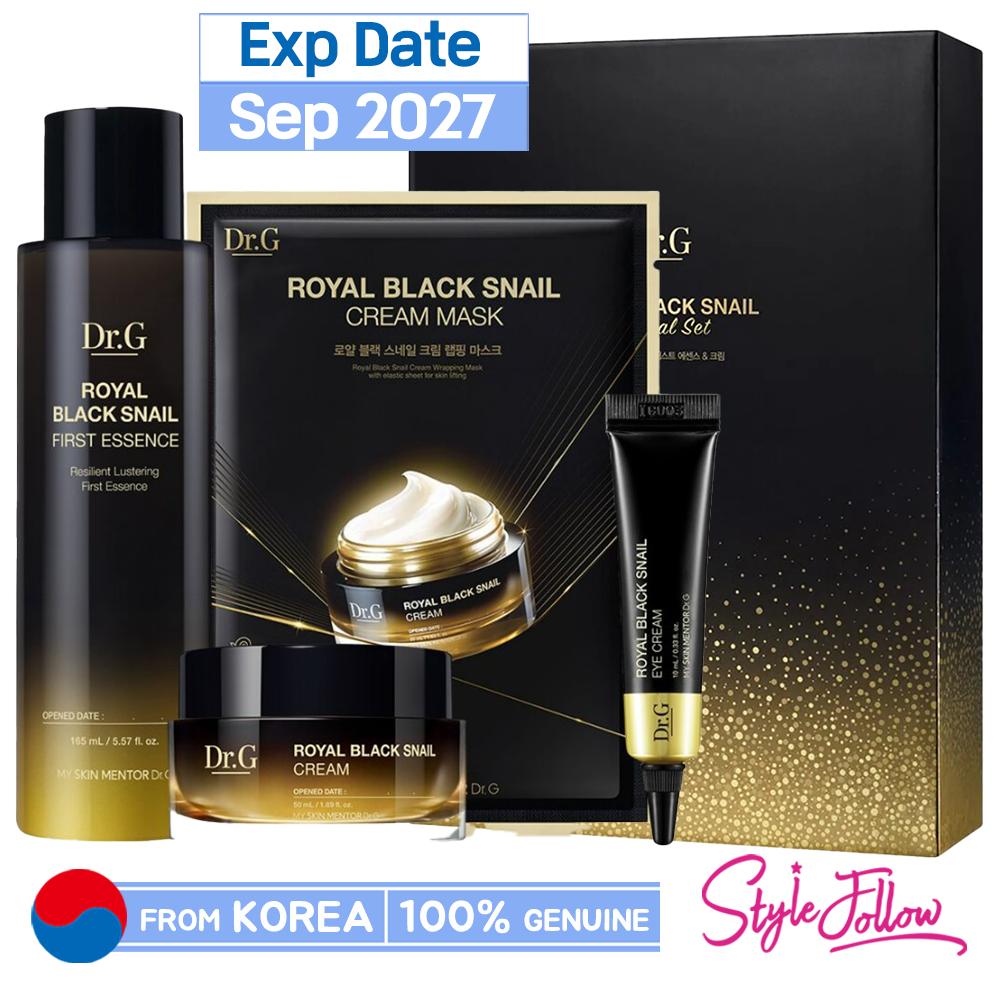 [Dr.G] Royal Black Snail Spezialset (Erste Essenz 165 ml + Creme 50 ml + Augencreme 10 ml + Maskenpackung 1 Stück)