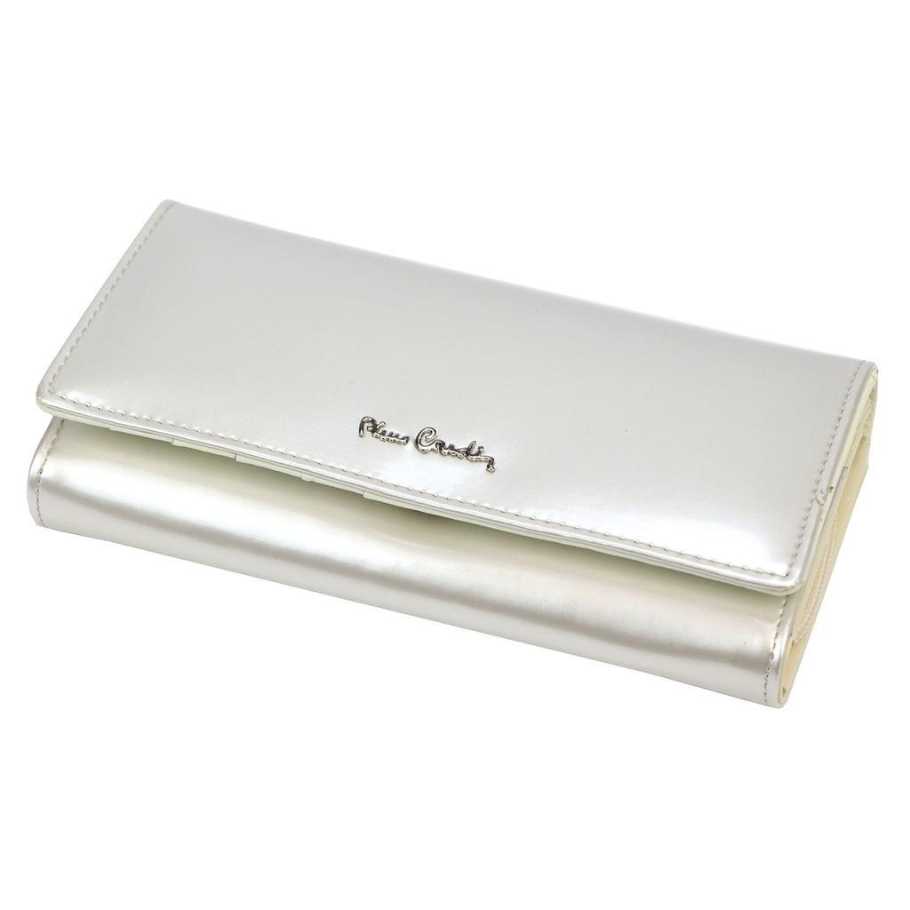 Echtes Leder + Damen-Portemonnaie aus Kunstleder Pierre Cardin 07 SHINY 106