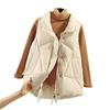 Gilet in cotone da donna taglie forti autunno e inverno moda tendenza gilet giacca con clip per cavallo