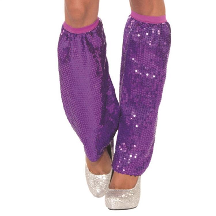 Scaldamuscoli con Paillettes Coprigambe Bling Polsini Elastici Manica per Gamba Costume per Raves Party