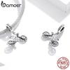 bamoer Authentic 925 Sterling Silver Charm for Women Bracelet or Bangle Mountain Bike Dazzling Beads DIY Jewelry make BSC384