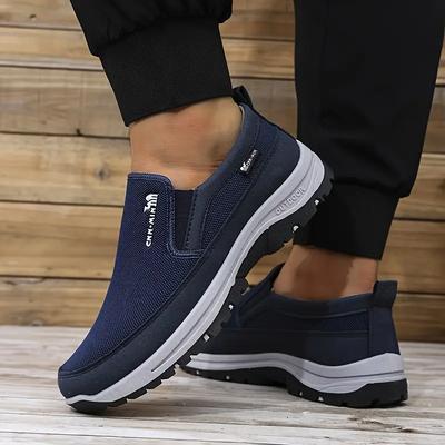 Męskie wsuwane sneakersy - Wygodny, oddychający materiał, miękkie i antypoślizgowe, idealne do chodzenia, biegania, wędrówek i aktywności na świeżym powietrzu, do noszenia przez cały sezon