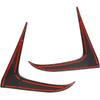 Crosselec Carbon Fiber Front Bumper Cover Headlight Trim Strip Accessories for 2022-2024 Acura MDX (Carbon Fiber Pattern)