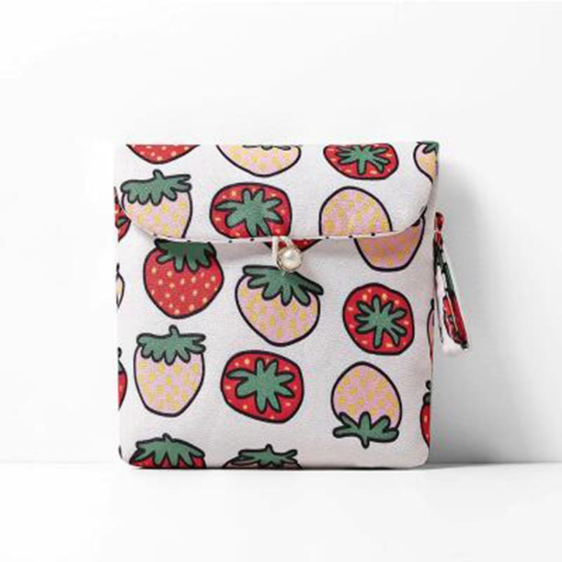 Cute Fresh Multi-pattern Tampon Pack Cartoon Cotton Hemp Girl Aunt Napkins Storage Pack Pack for Sanitary Napkins