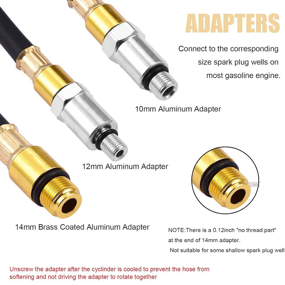Automotive Cylinder Leak Detector TU-21 Petrol Engine Gauge Tool for Car Compression Leakage Detector Kit Diagnostic Tool