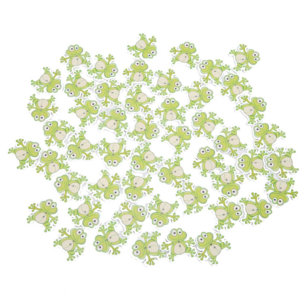 200 Pcs Wooden Buttons 4 Packs TwoHole Animal Buckles for DIY HandMade Clothing Decoration