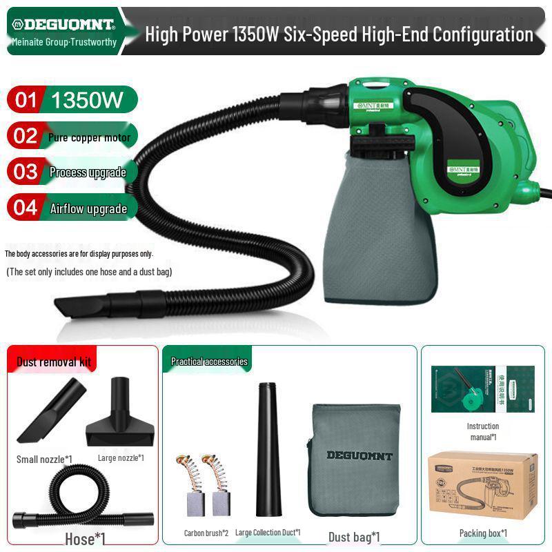 High-Power Hair Dryer, Compact Household Blower, Computer Duster, and Powerful Industrial Vacuum Cleaner