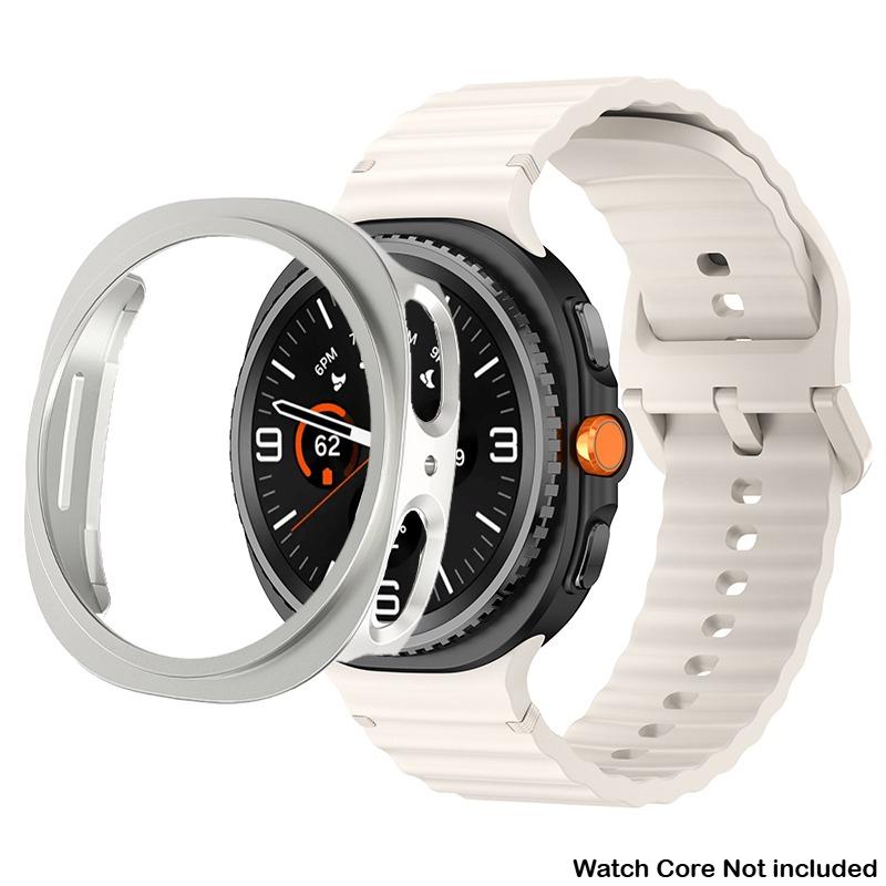 Silikonový řemínek pro Samsung Galaxy Watch 8 40 44mm Pásek s pouzdrem Chránič obrazovky Kryt nárazníku pro chytrý řemínek Náramkové doplňky