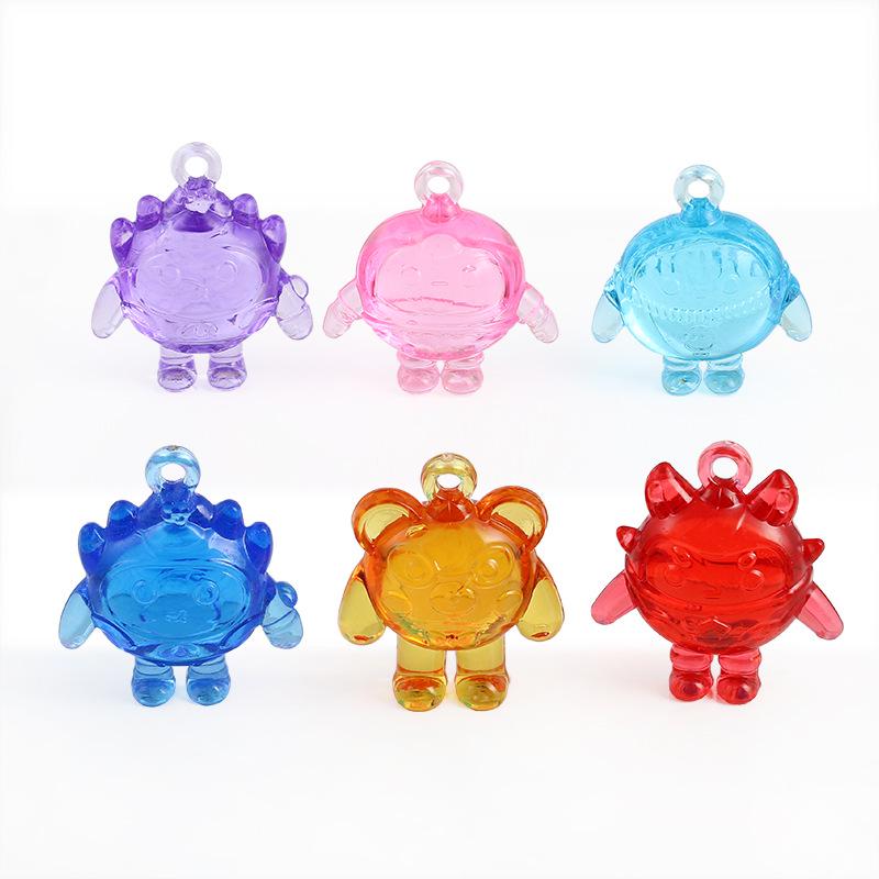 Acrylic Crystal Gem Cartoon Egg Pendant Toy