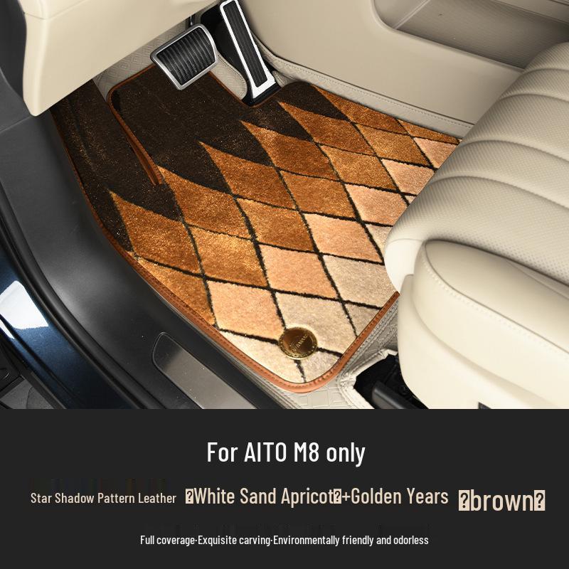 AITO M8 Floor Mats: Premium Aviation Soft Padding for Complete Interior Decoration and Protection