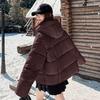 Women’s Short Hooded Windproof Thicken Warm Winter Jacket Outerwear