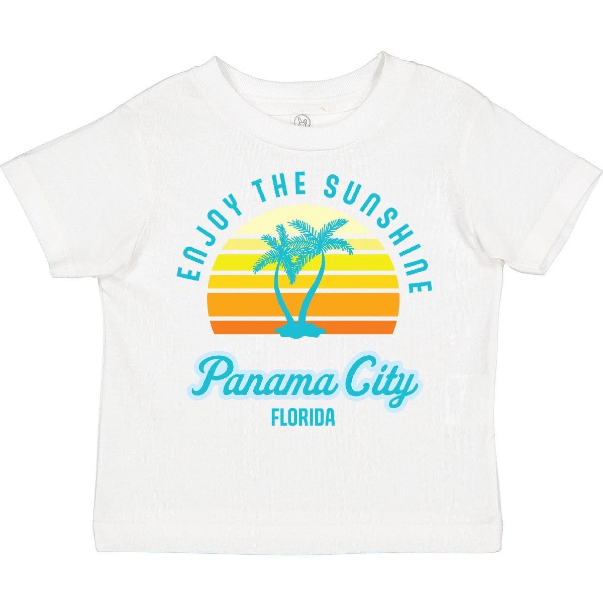 Inktastic Summer Enjoy The Sunshine Panama City Florida In Blue Toddler T-Shirt 120