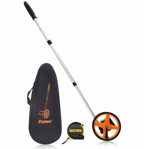

Zozen Walking Tape Measure, Distance Measuring Device, Road Tape Measure, 6-inch, Telescopic, 10cm-9999m, Measuring Wheel, Starting Point Arrow, Orang