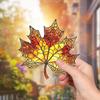 Garden Sun Catchers Decorative Wall Art Ornaments Fall Maple Leaves Window 2D Art Pendant Sun Catcher For Windowsill Bedroom